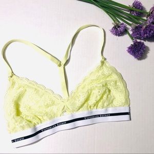 Victoria’s Secret PINK Logo & Lace Bralette